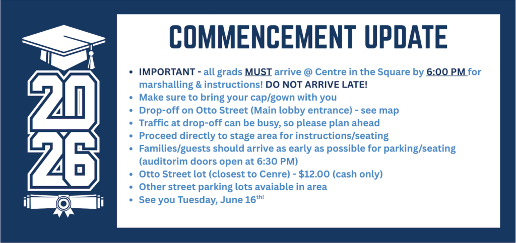 Commencement Update